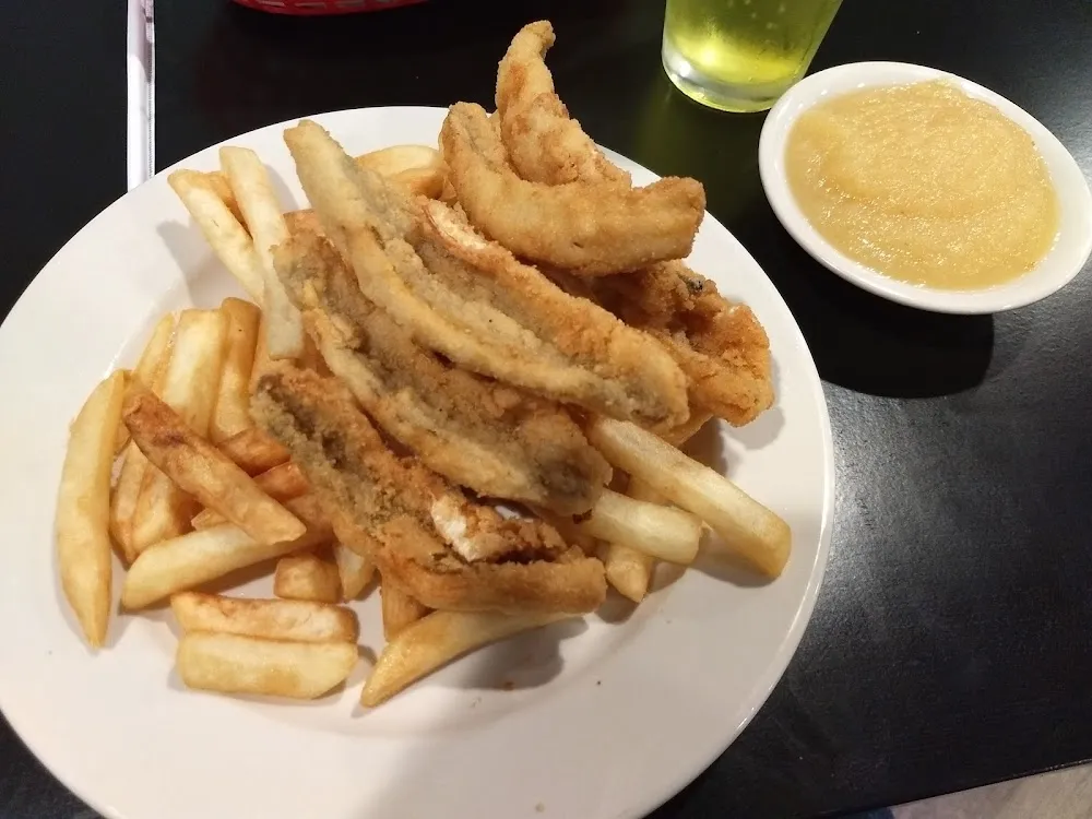 Perch Dinner Fries & Apple Sauce